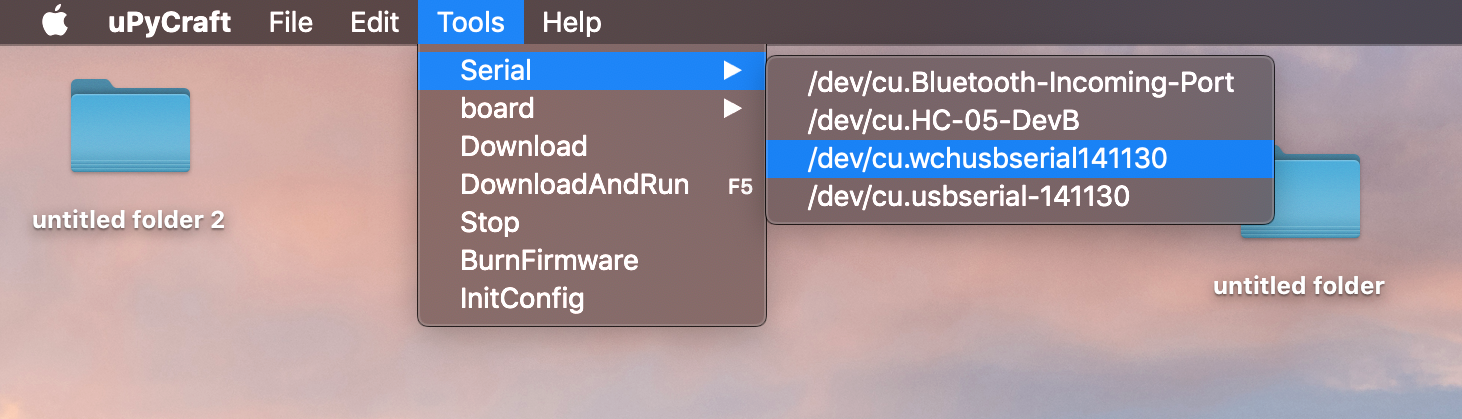 MicroPython Serial Connection