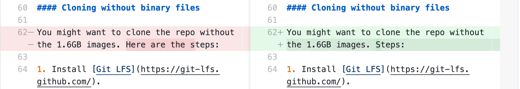 Word wrap in the diff editor