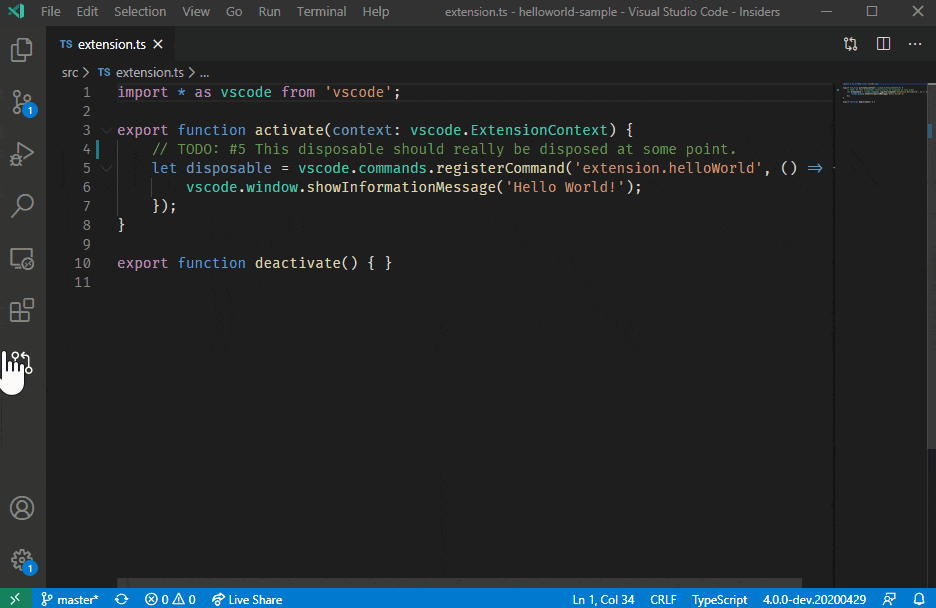 Work on Issue