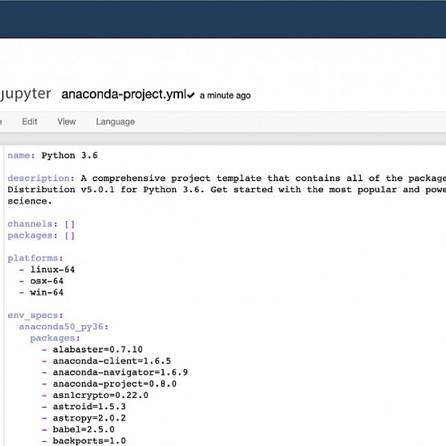 Anaconda enterprise dashboard