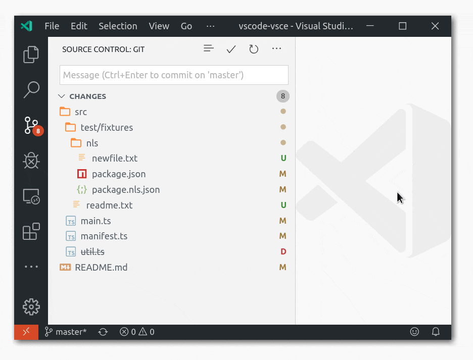 Updated SCM view
