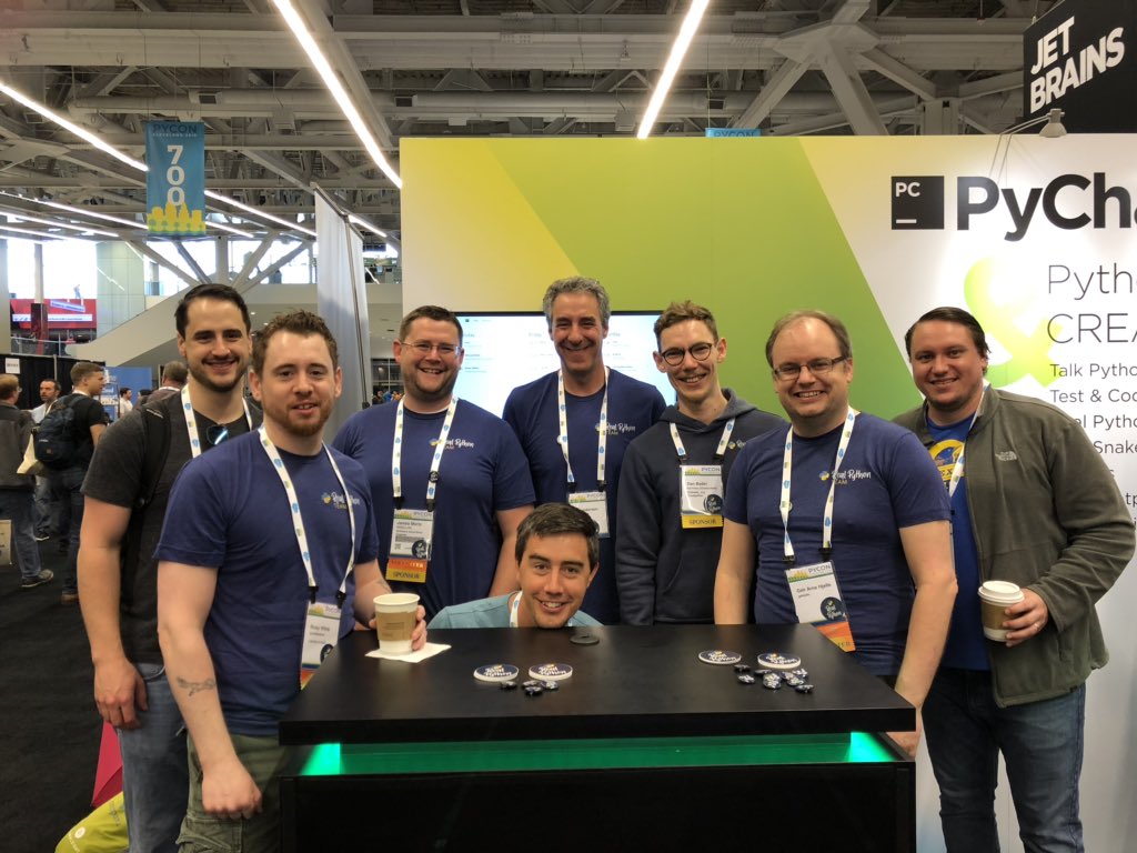 Real Python Team Photo at PyCon 2019