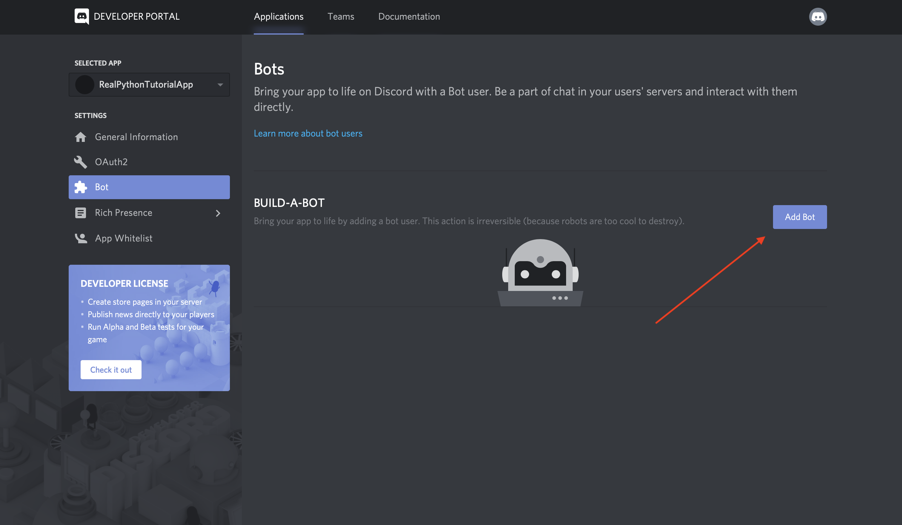 Discord: Add Bot