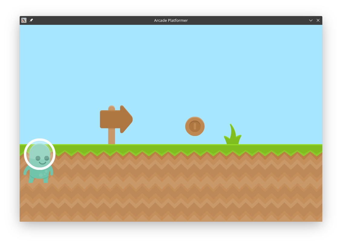 The real initial play test screen drawn to the window.