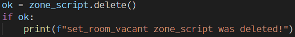 script deletion check
