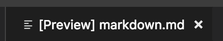 A locked markdown preview