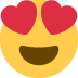 פנים מחייכות עם עיני לבבות 😍
