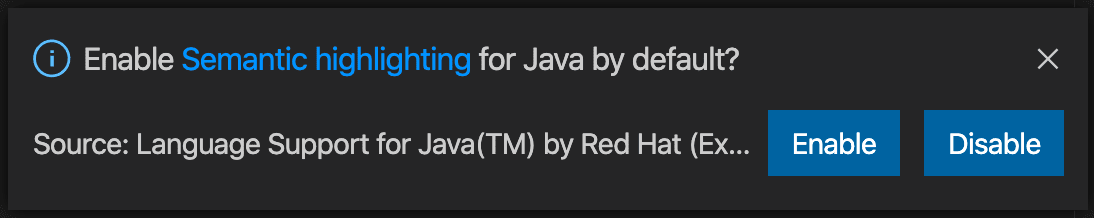 Semantic Highlighting Switch