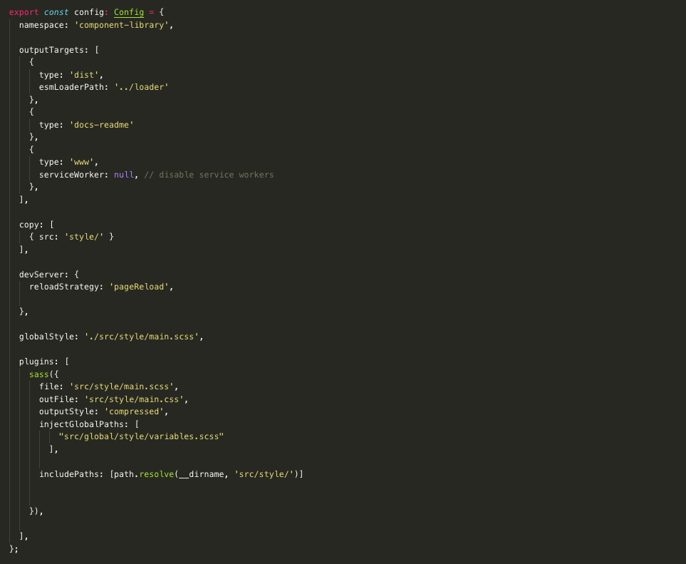 stencil config