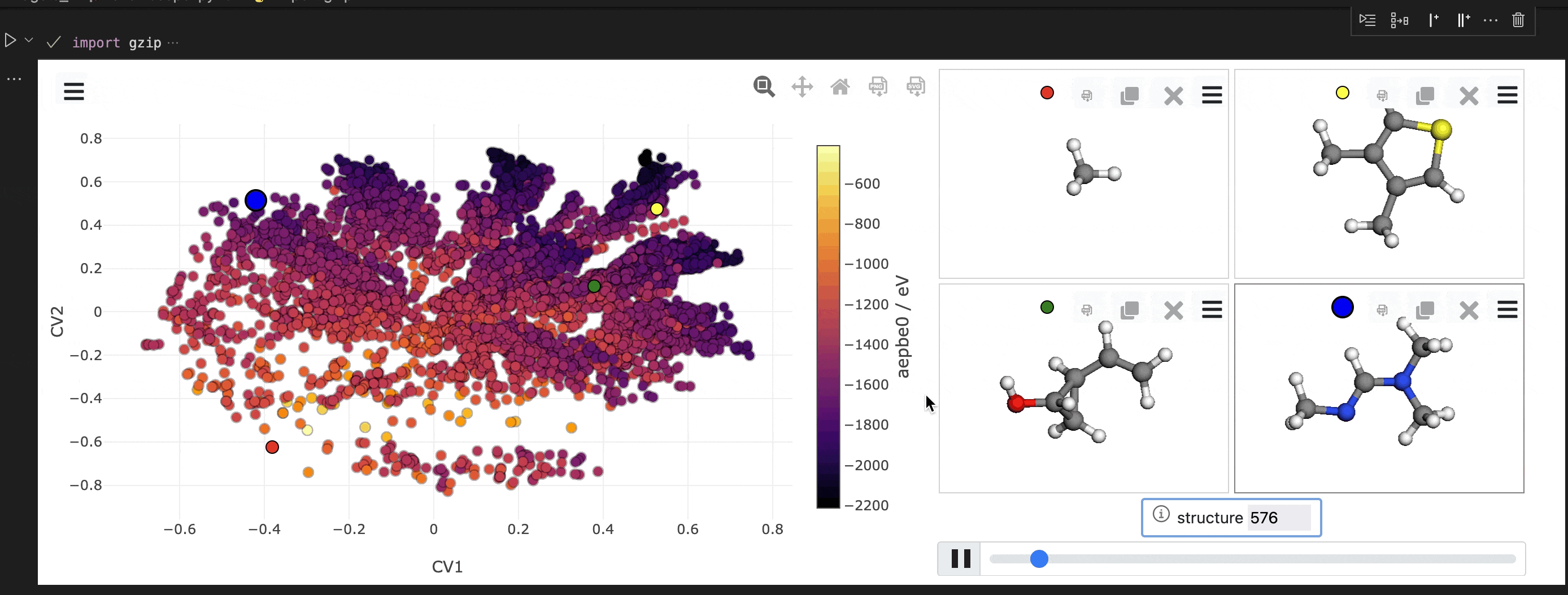 IPyWidget support for Chemiscope