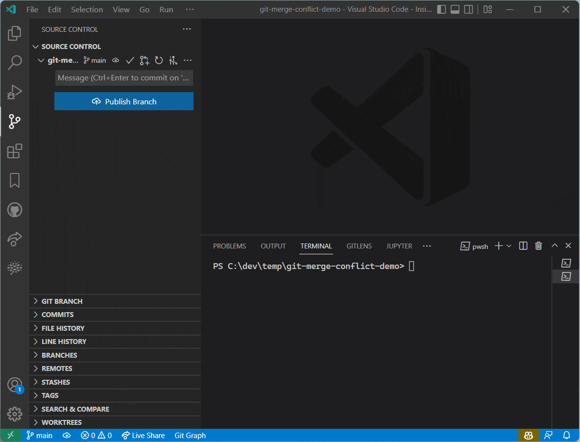 Merge Editor Conflict Resolution Demo