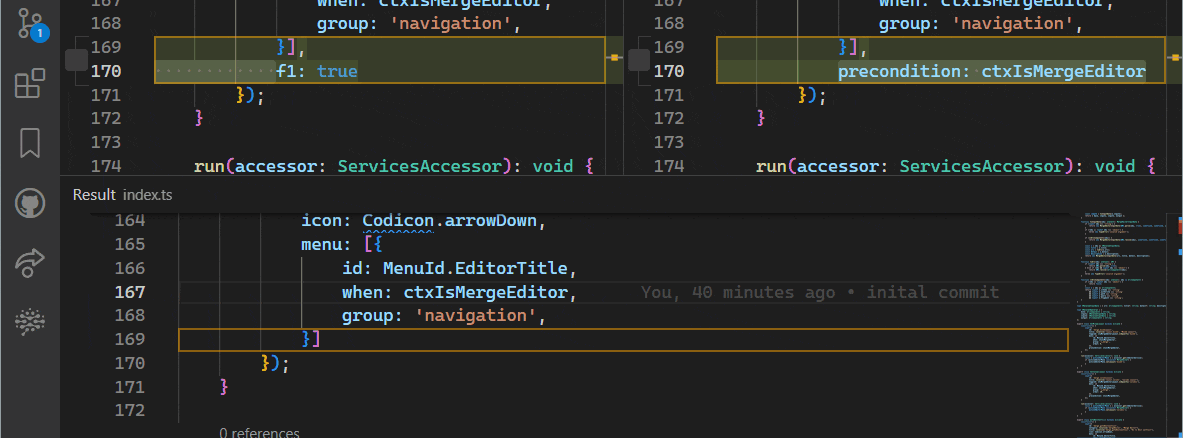 Editing the result directly updates the checkbox states