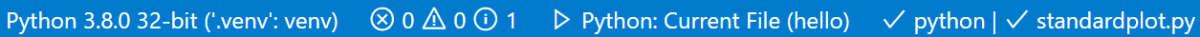 Debugging Status Bar