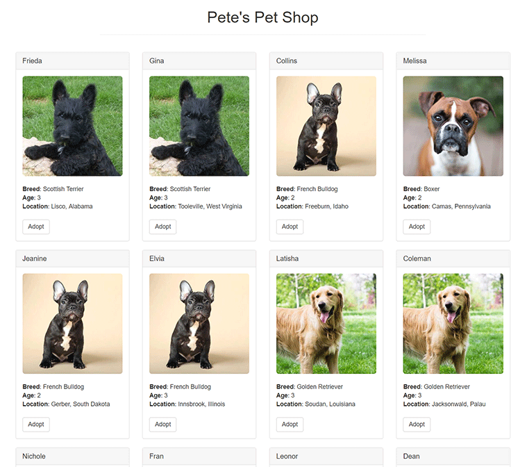 Pete's Pet Shop Pete's Pet Shop