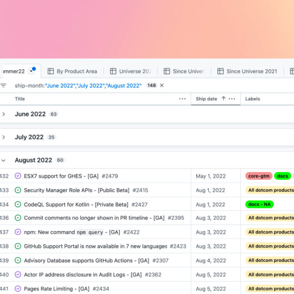 How GitHub coordinates product releases with GitHub Projects and GitHub Actions