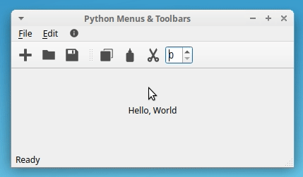 PyQt Status Message