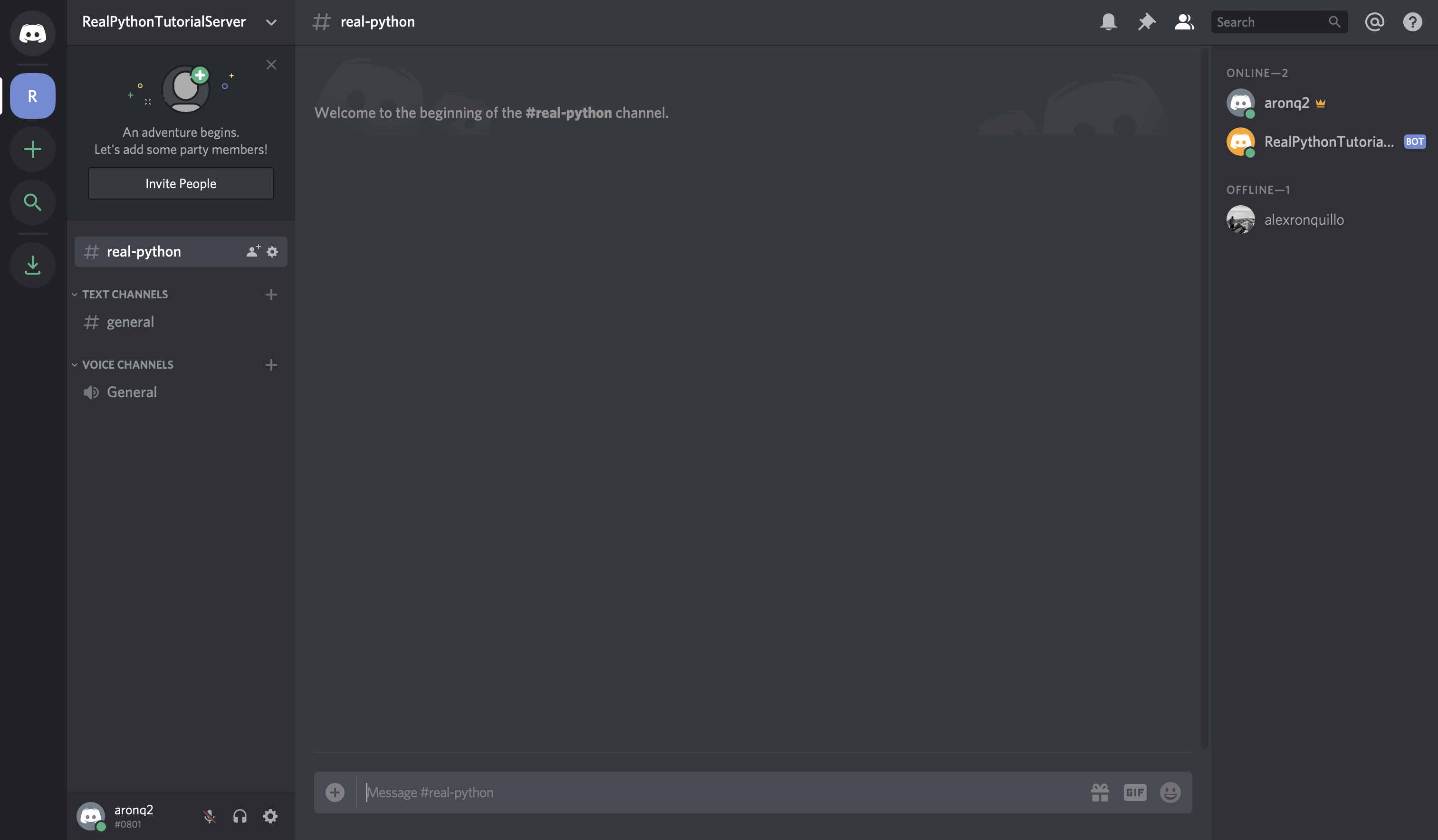 Discord: Navigate to New Channel