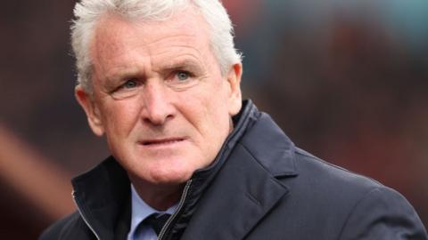 Bradford City manager Mark Hughes on the touchline