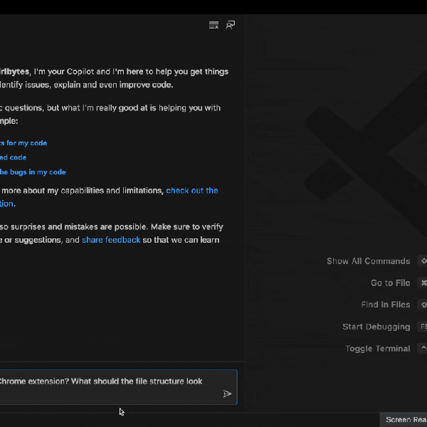 How I used GitHub Copilot to build a browser extension