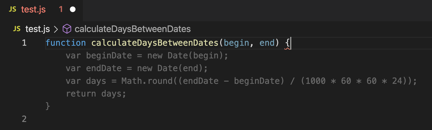 JavaScript ghost text suggestion