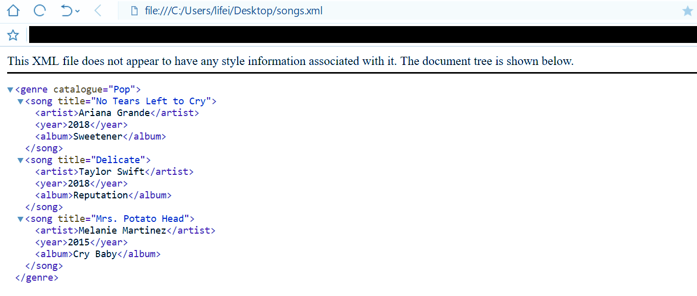 Python XML Parser