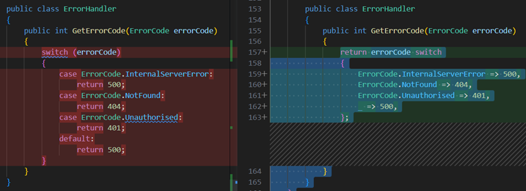 Convert statement to expression example