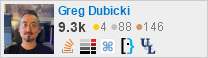 profile for Greg Dubicki on Stack Exchange, a network of free, community-driven Q&A sites profile for Greg Dubicki on Stack Exchange, a network of free, community-driven Q&A sites