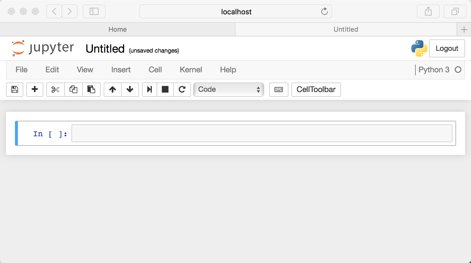 New Jupyter Notebook