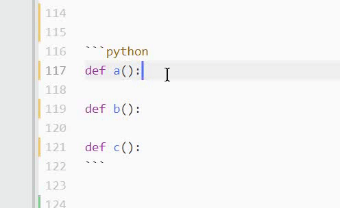 Python Comments Multiple Cursors