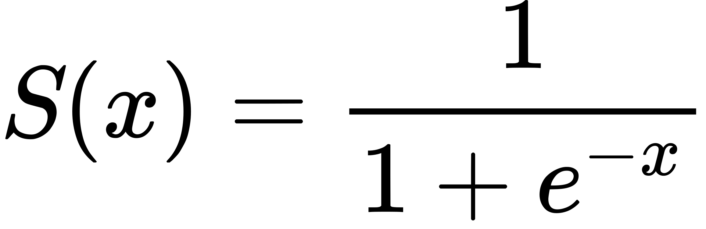 Sigmoid function formula