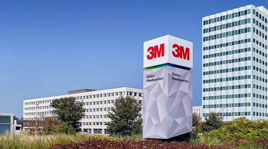 Tower with 3M at the top