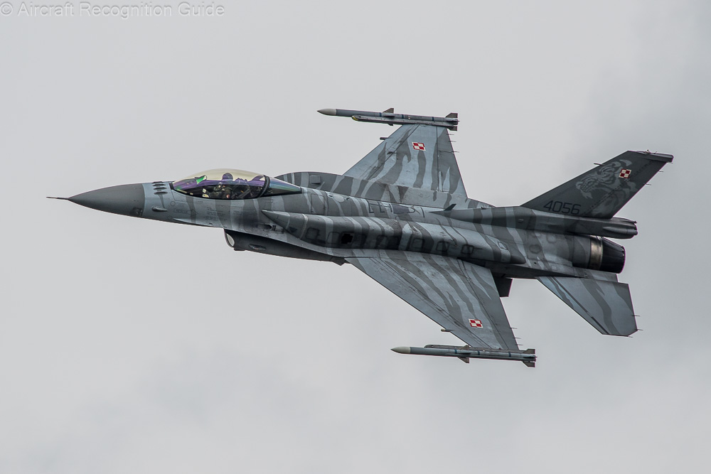 This top view of an F-16C Block 52+ clearly shows the shape of the conformal fuel tanks. Image