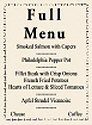 20 July 1951 Deck Buffet Luncheon full menu