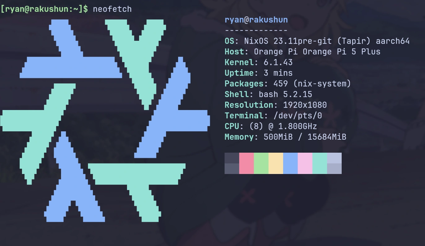 Orange Pi 5 Plus Neofetch