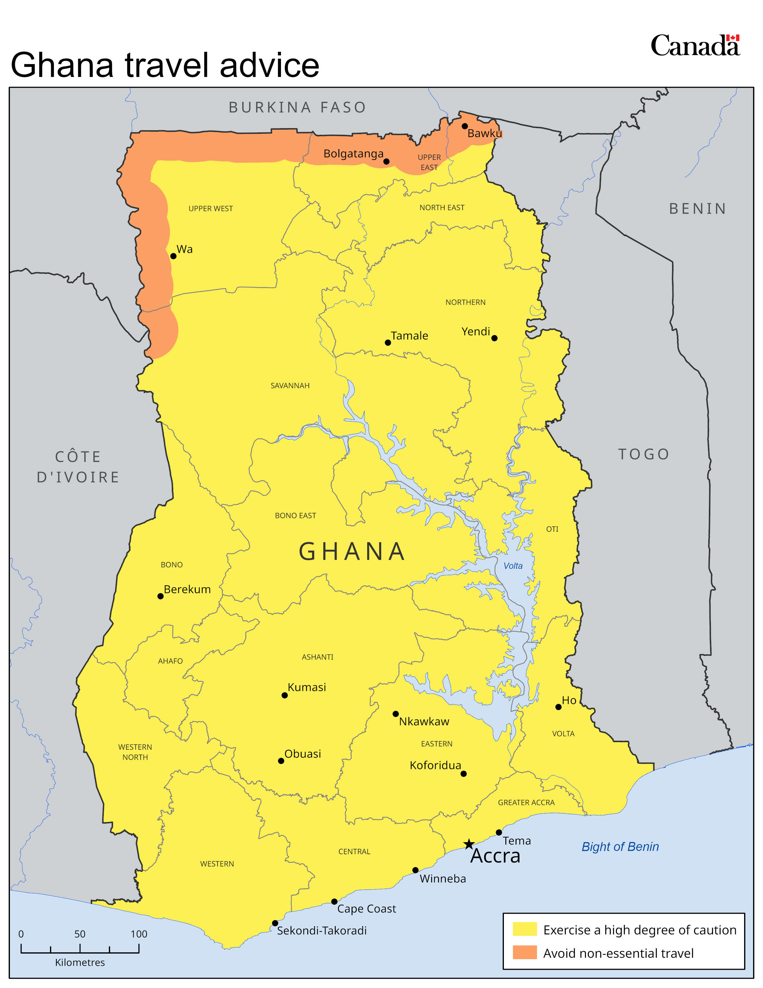 Risk level map