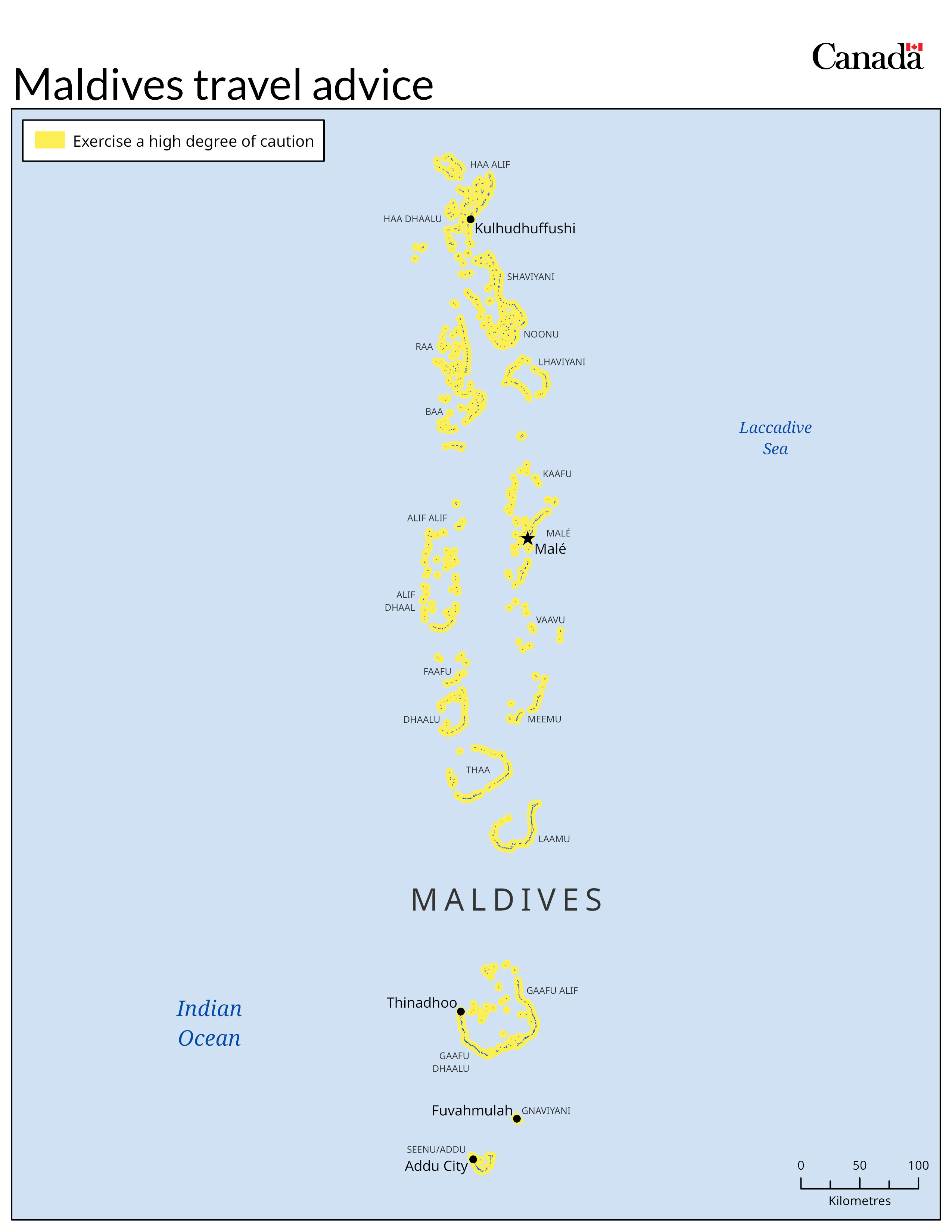Risk level map