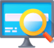 Computer Magnifying Glass Icon