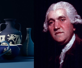 Josiah Wedgwood and a collection of the beautiful, sought-after pottery that he created