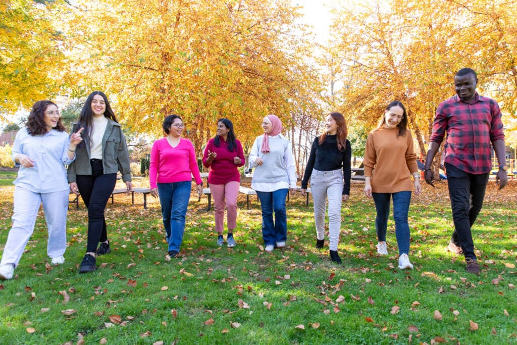 ELP class of 2024 walking on campus