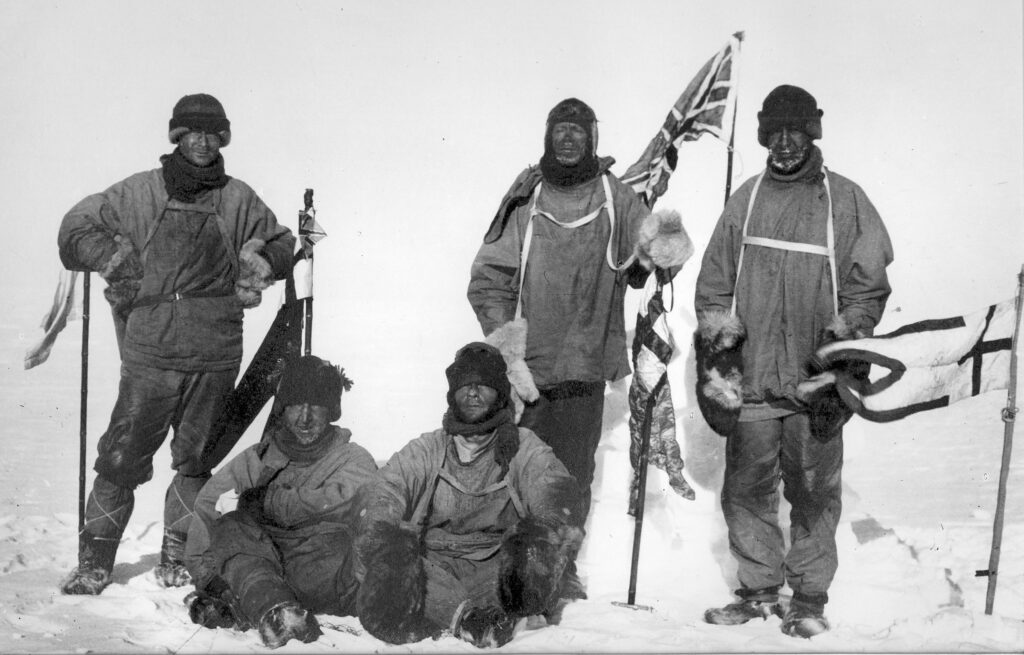 Robert Falcon Scott and his party on the south pole