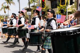 SUT-L-CORONADO-PARADE-012 Drummers of the Cameron Highlanders participate in the Independence Day parade at Coronado on Saturday, July 4, 2026. (Kristian Carreon / The San Diego Union-Tribune)