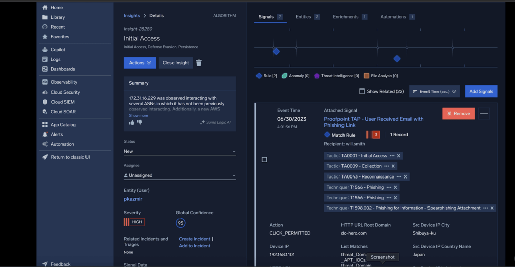 Cloud SIEM demo 23 thumb rsac sec op 1 1