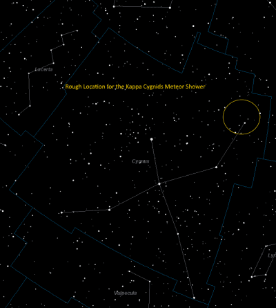 Kappa Cygnids Radiant Point Map Kappa Cygnids Radiant Point Map