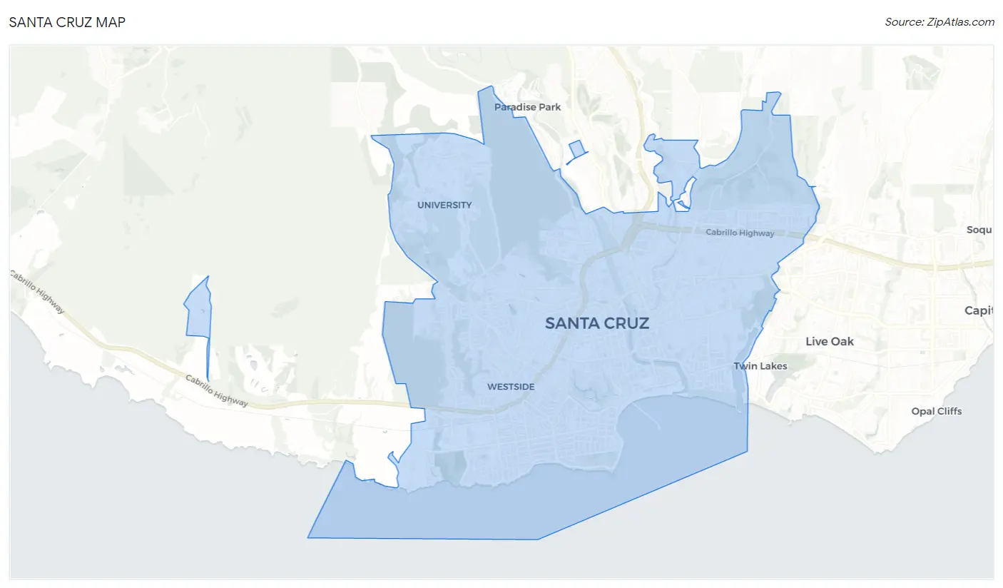 Santa Cruz Map