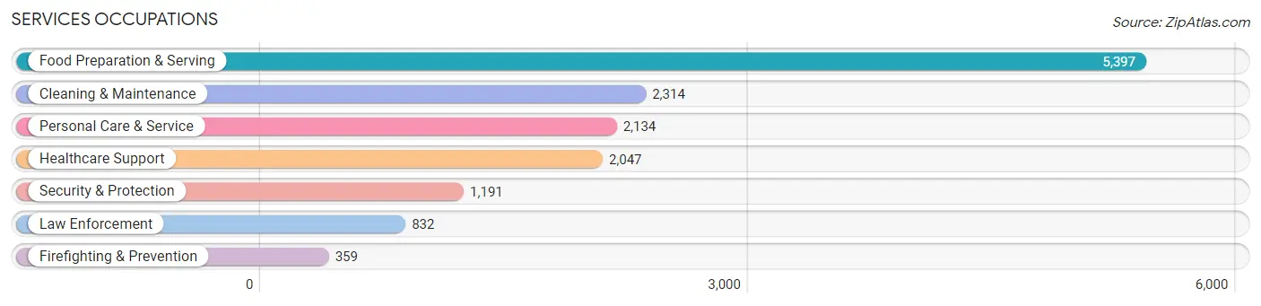 Services Occupations in Gainesville