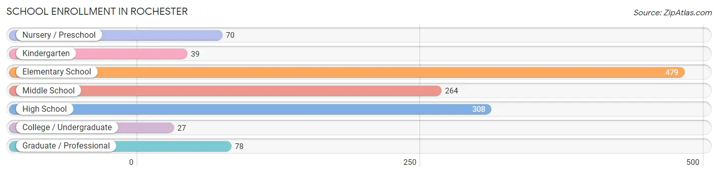 School Enrollment in Rochester