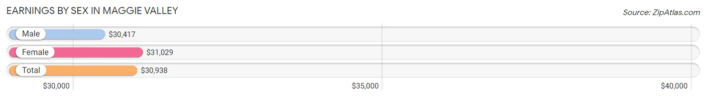 Earnings by Sex in Maggie Valley