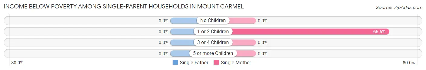 Income Below Poverty Among Single-Parent Households in Mount Carmel