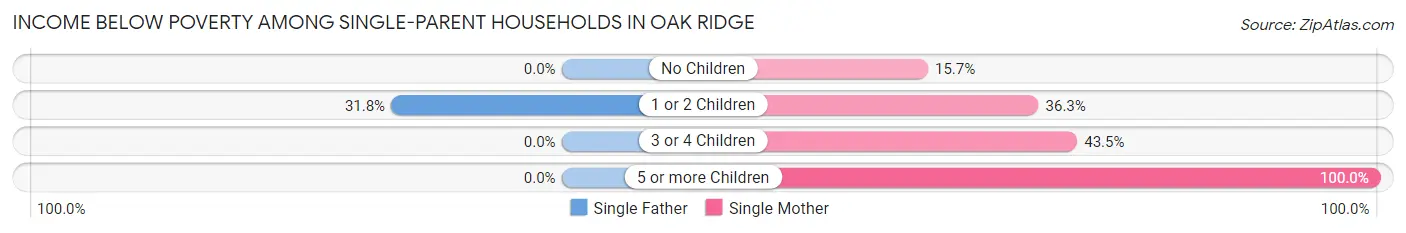 Income Below Poverty Among Single-Parent Households in Oak Ridge