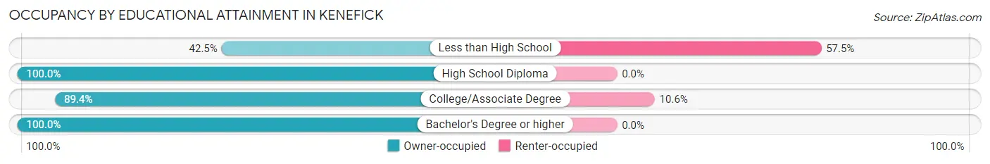 Occupancy by Educational Attainment in Kenefick